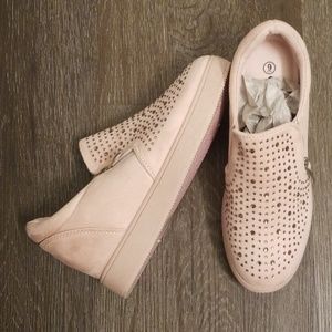 Pink Girly Rhinestone Comfortable Shoes